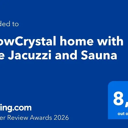 Snowcrystal With Free Jacuzzi And Sauna